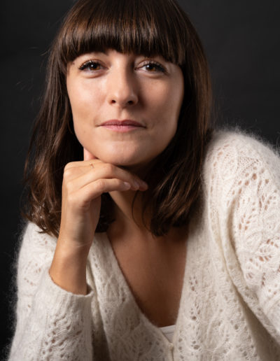 Portrait pour book professionnel, image de comédienne